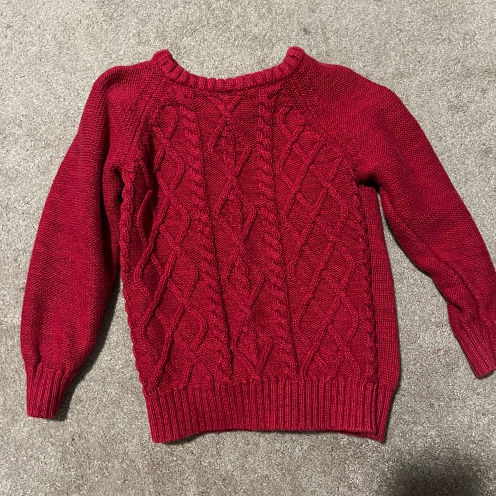 Red sweater old navy
